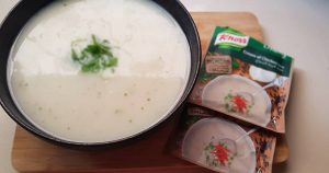 طريقة عمل شوربة الدجاج بالكريمة الجاهزة