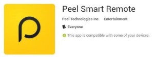 تطبيق Peel Smart Remote للتحكم في أجهزة الهاتف