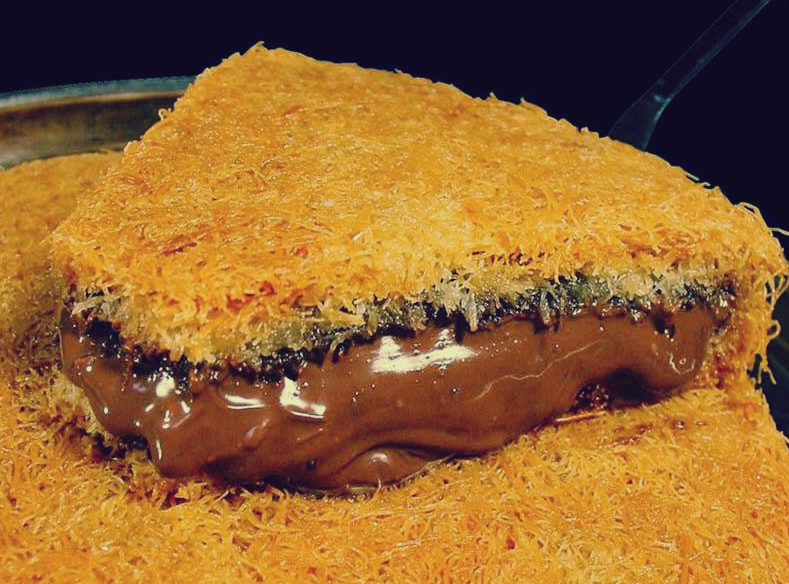 دليل أنواع الكنافة وحشواتها مثل كنافة بالقشطة